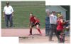 Dave Huling and Ted Wernimont work a softball tournament at CC-A.