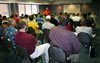 Roger Barr speaks at a local ICAOA rules meeting 8-24-2009