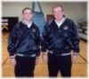 John and Blair after a volleyball match
